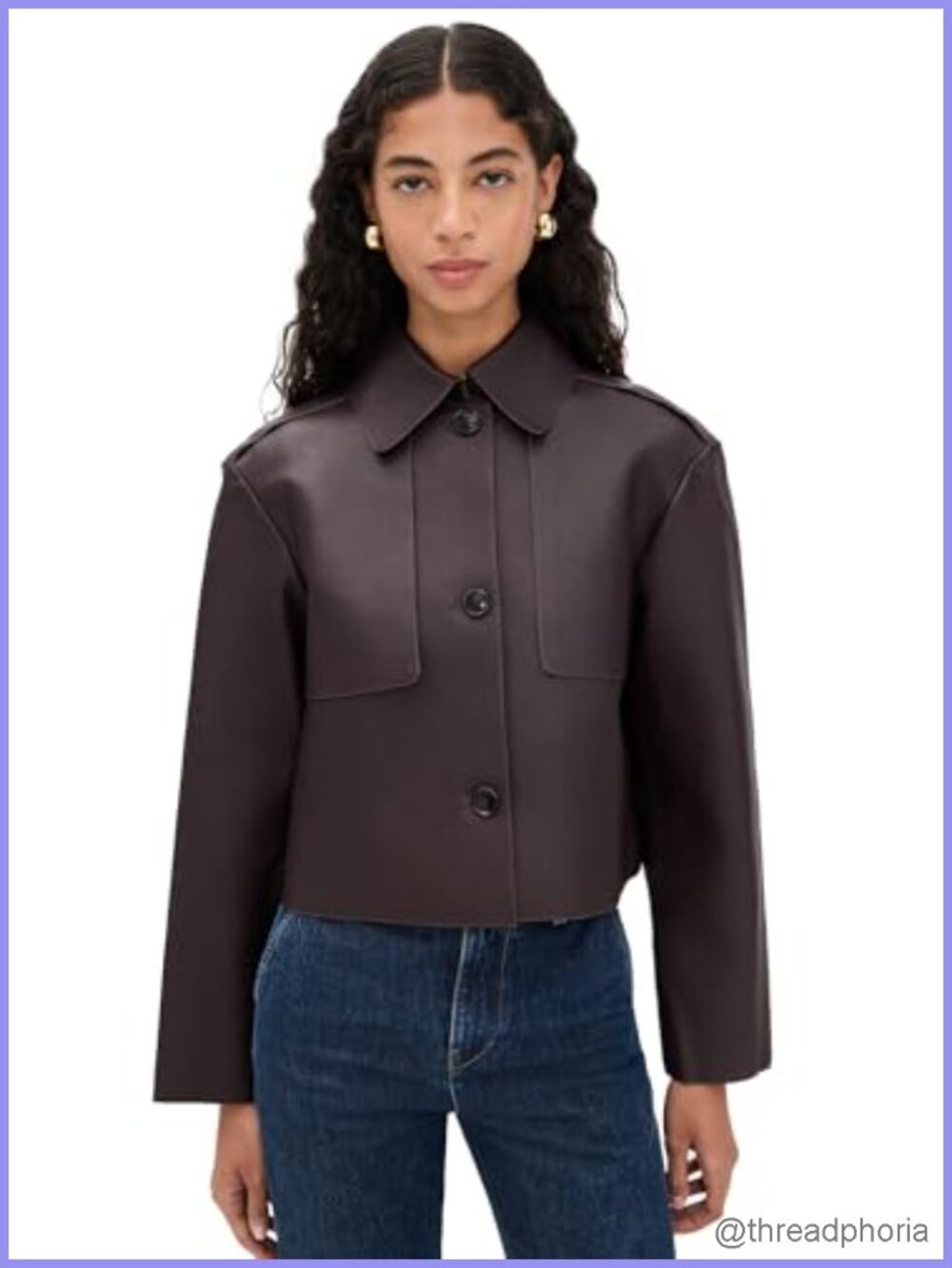 Lambskin Leather Trench Coat